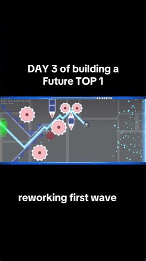 DAY 3 of building a Future TOP 1 #day3 #geometrydash #viral #gaming #fyp