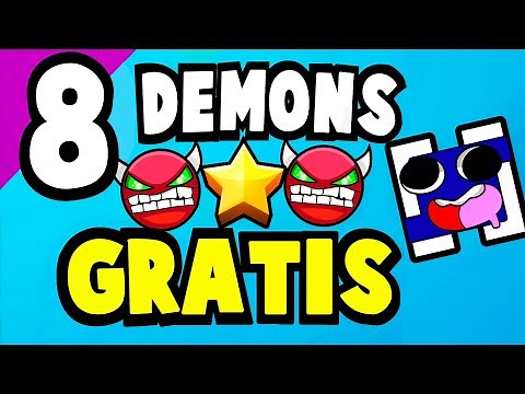 8 Demons GRATIS en Geometry Dash (Secret Way) | FREE DEMONS