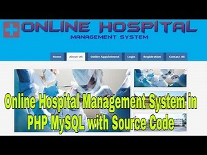 Online Hospital Management System using PHP MySQL with Source Code | Free Download |