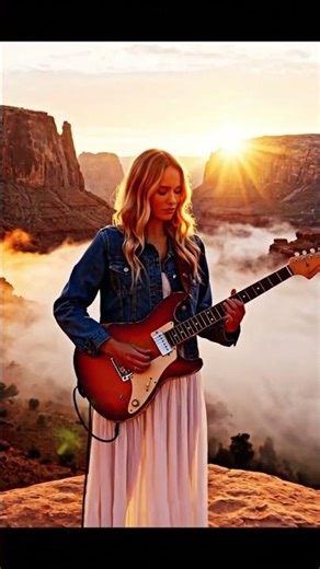 Her Strings Echo Through Time #rockinstrumental #1980srock