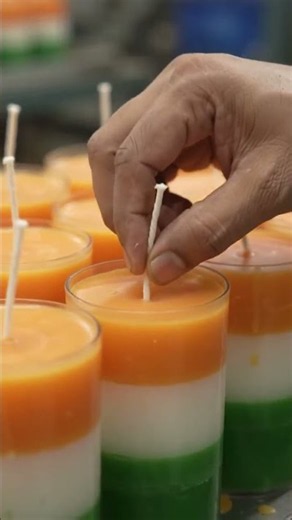 🕯️ Inside the Making of Handcrafted Tricolor Candles