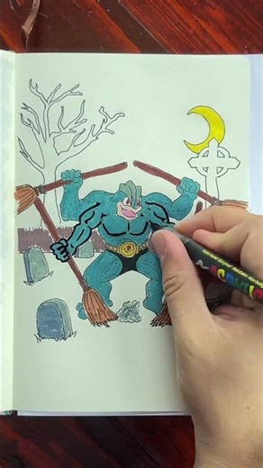 Inktober 2025 Day 10 - Sweep - #068 Machamp