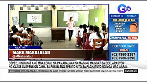 20K views · 259 reactions | MAG-INGAT SA PAGDEDEKLARA NG CLASS SUSPENSIONS Department of Education (DepEd), hinikayat ang mga lokal na pamahalaan na maging maingat sa deklarasyon ng class suspension dahil sa posibleng epekto nito sa pagkatuto ng mga mag-aaral. | via Mark Makalalad | Super Radyo DZBB 594khz | Facebook
