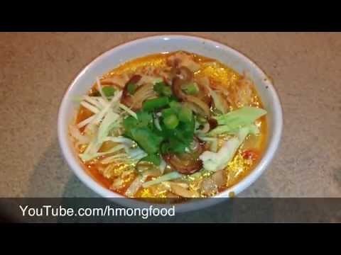 How to make Khaub Poob - Kao poon, Kapoon, Kapong