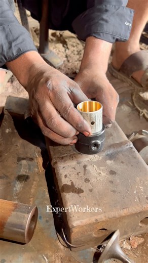 connecting rod con cr bush installation #mechanical #short #piston #youtubeshorts