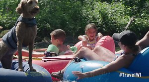 Pack up the family and a cooler it's time for a float trip at Wolf River Trips & Campground! | Travel Wisconsin