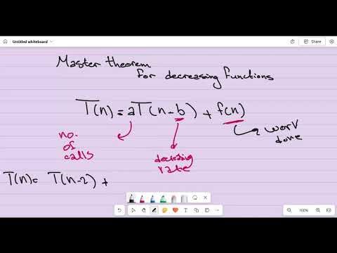 Master Theorem For Decreasing Functions