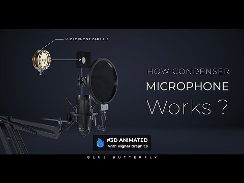 How Condenser Microphone works ? #3D Animated 🔥