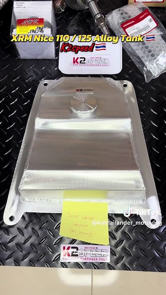 XRM Nice 110 / 125 Alloy Tank Overview by K2speed