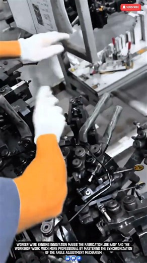 Worker bending wire with a manual bending machine for precise angle results