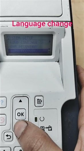 How to change language HP 3015#hp #laserprinter #tiktok #trending