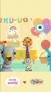 The Pigeon wants some cake! | Sago Mini World | Play Along Video for Kids