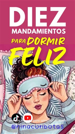 consejos de vida para conciliar el sueño mandamientos para dormir feliz #reflexionesdeldia #consejos