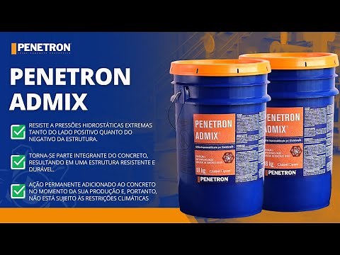 PENETRON ADMIX: Impermeabilizante por cristalização na forma de aditivo para o concreto.