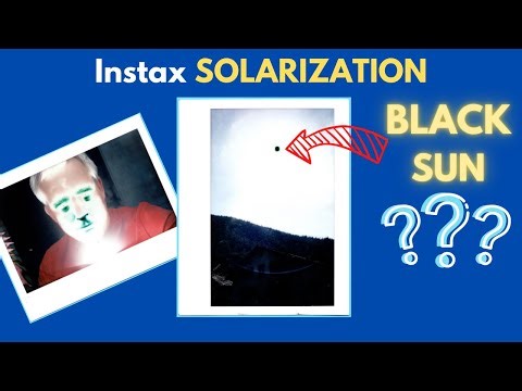 Fujifilm Instax BLACK SUN - Solarization Effect