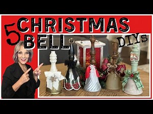 How to make Spindle Christmas Bell DIYs/Crafts using Light Globes