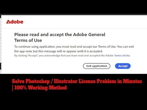 Solve Photoshop Illustrator License Problem in Minutes 100% Working Method