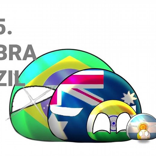 Top 8 Largest Countries Be Like... 💀 #countryballs #meme #animation #recommended #country #USA #uk