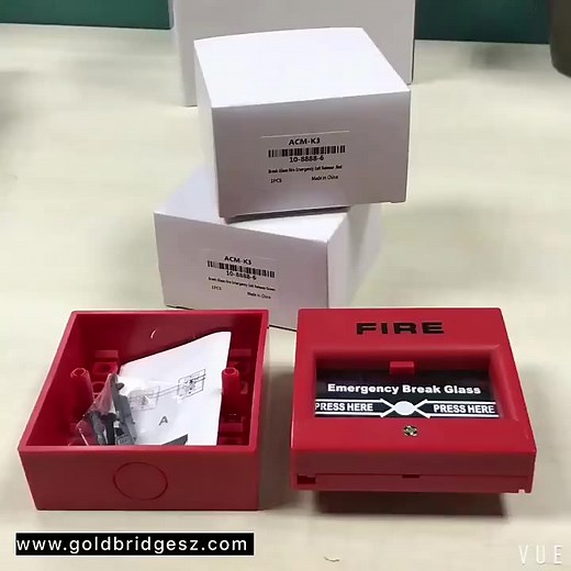 Conventional Switches Resettable Reset Key Green Emergency Fire Alarm Push Button Manual Call Point