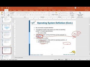 Operating System Lec 1 part 2 محاضرات فى نظم تشغيل الحاسبات