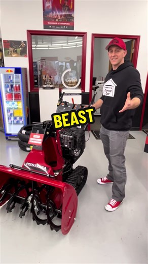 This snowblower is what dreams are made of. @Hamburg Honda #snowblower #winter #garage #honda #fyp