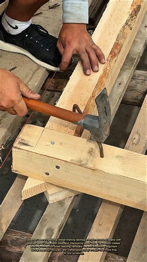 INSANE Timber Framing Trick! No Metal Brackets Needed?
