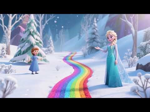 “Frozen Rainbow Path ❄️🌈 | Magical Nursery Rhyme for Kids | Sing & Learn”