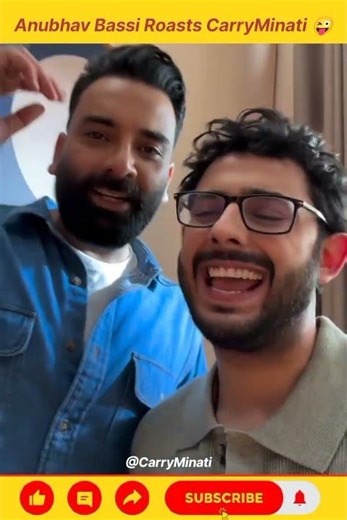 Anubhav Singh Bassi Roasts CarryMinati 😜 #shorts