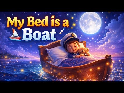 My Bed is a Boat Poem 🚤 | Class 3 English Poem with Animation |#kidssongs .Learning Video #cartoon