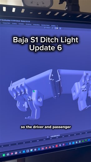 MinWin3D LLC on Instagram: "Baja S1 Side Mirror Ditch Light Update 6 Finalizing the designs & details of the S1 version of my side mirror ditch light mounts for the 5th Gen Toyota 4Runner! Gotta doing some test fitment with the FDM prototypes then once they’re fitment is dialed in I’ll get the pre-production ones made out of Nylon-12 (PA12) via @hp MultiJet Fusion (MJF) industrial 3D printers. Looking forward to seeing the difference between the S2 Pros and the S1 especially since according to B