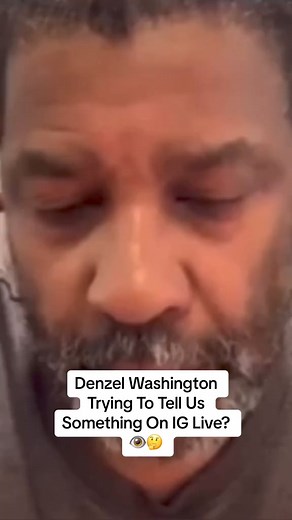 407K views · 6.2K reactions | Famous actor Denzel Washington was doing a livestream and he said that God is sending us a message and many people were saying he was trying to tell us something.. ️樂 | Concious MB | Facebook
