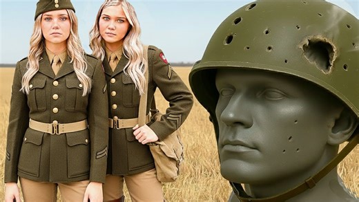 We bought this old army helmet at a military surplus store