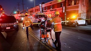 17, including police officers, injured in explosion of illegal fireworks in LA, suspect arrested