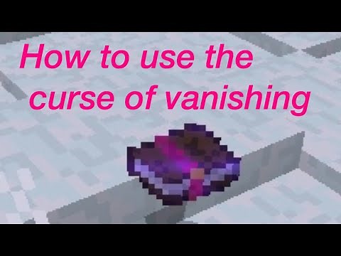 Minecraft - How the curse of Vanishing enchantment works! - Tutorial- Snowflakemcpe