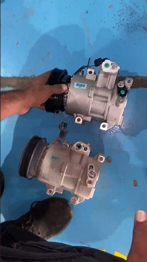 Hyundai accent How to replace A.C compressor . #automotive #mechanic #compressor #lifestyle