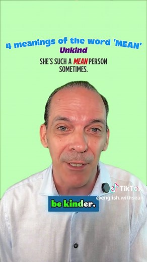 What does 'MEAN' mean?