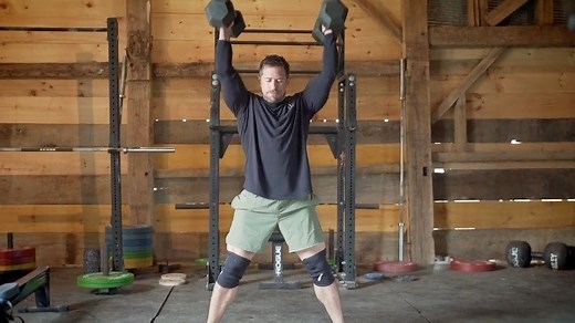 Workout for the week! For 12 min 100 GHD situp -Then- AMRAP in remaining time 3 Devils press 50/35 6 Dumbbell shoulder to overhead 50/35 9 Dumbbell front squat 50/35 Scale For 12 min 50-100 Situp or crunches -Then- AMRAP in remaining time 3 Devils press 35/25 6 Shoulder to overhead 35/25 9 Front squat Full workout linked in the bio! 🎥 @bc_visions #AlwaysTrain @roguefitness @1stphorm @steadyMd #RYouRogue #Fitness #CrossFit #CrossFitGames #DuesPaid #Iam1stphorm | Dan Bailey