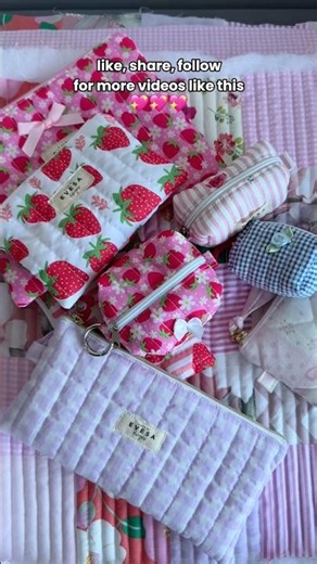 Sew Cute Quilted Keychain Pouch in minutes💖🎀✂️🪡 #sewing #quilting