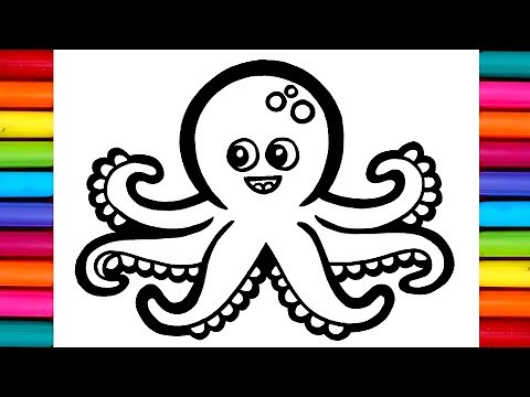 Octopus Drawing | How to Draw A Octopus 🐙 🦑 Draw Octopus Step by Step