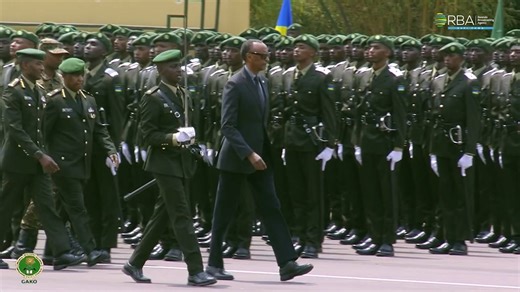 241K views · 9.2K reactions | VIDEO President Kagame inspects a military parade of 1,029 officer cadets set to be commissioned on Friday after completing basic training at the Rwanda Military Academy. #RBANews | RwandaTelevision | Facebook