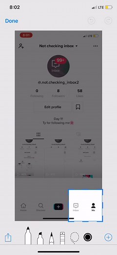 Not checking inbox on TikTok