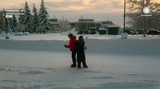 How hot and cold water behave in extreme Alaskan cold