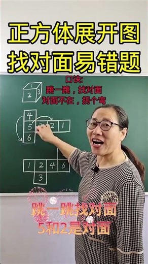 1040. Find the opposite side of a cube's net. Remember the formula to avoid making the same mista...