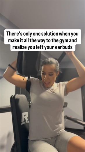 Not working out without My MUSIC! 😩 #funnymom #funnyshortsvideo #relatablecomedy #gymlife