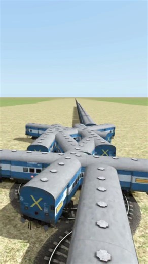 Crazy Train Crossing On Giant Circle Diamond Railroad 🚆😱🔥 BeamNG.Drive Train simulator 2026