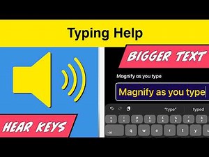 iPad Typing Hard to See? How to Hear Keys & Magnify Text