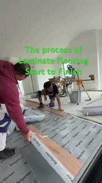 The process of Laminate flooring start to finish #youtubeshorts #shorts #shortvideo