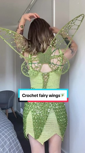 Tinkerbell Inspired Crochet Fairy Wings Tutorial