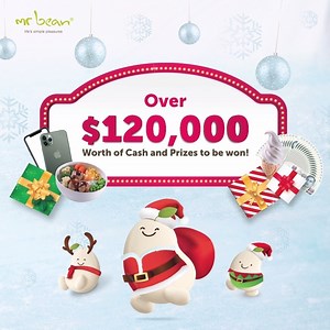 Christmas joy comes early this year with BEAN IT & SURE-WIN IT! From 4 November 2019 to 20 December 2019, simply spend $5 nett in a single receipt to receive an INSTANT SURE-WIN card and redeem attractive prizes. Over $120,000 worth of cash and prizes, including $888 Cash (3 sets) and iPhone 11 Pro 64 GB (1 set) to be won! Enjoy our special deals specially crafted for this festive season! ❄️ ❄️ Deal 1: Any 2 Eggwich at $5 (U.P. 7.20) Deal 2: Any 2 Pancakes Classic Soya Milk at $5 ($6.40) Deal 3:
