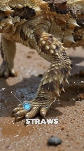 The Lizard That Drinks Through Its Skin